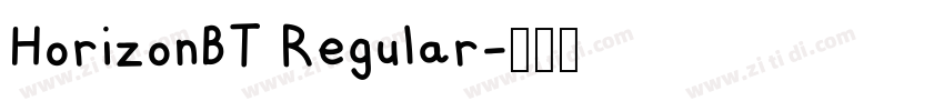HorizonBT Regular字体转换